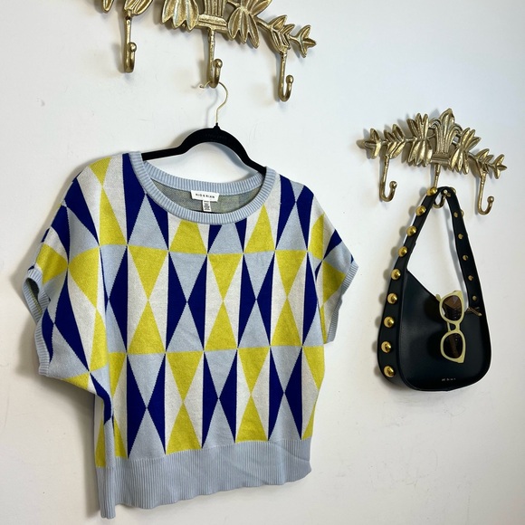 Geometric Patterned Sweater S/M - Picture 3 of 5